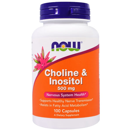 Now Foods - CHOLINE & INOSITOL 250/250mg 100 CAPS - 100 Capsules