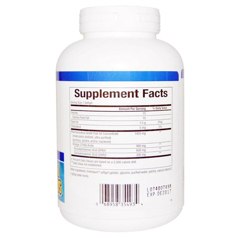 Natural Factors - Ultra Strength, RxOmega-3, 900 Mg EPA/DHA, 150 Enteripure Softgels - 150 Softgels