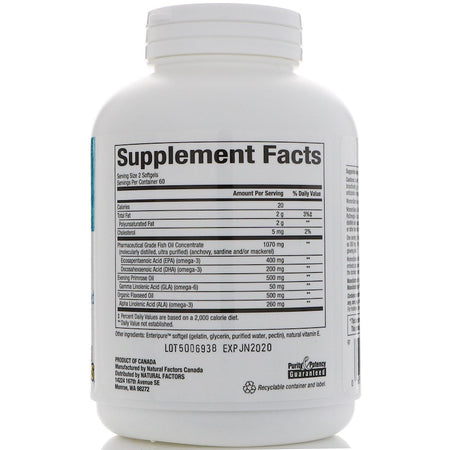 Natural Factors - WomenSense, RxOmega-3,  - 120 Softgels
