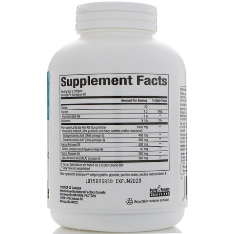 Natural Factors - WomenSense, RxOmega-3,  - 120 Softgels