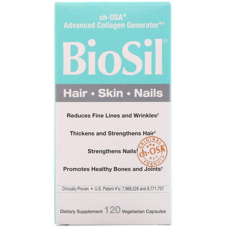 Natural Factors BioSil Hair Skin Nails Liquid Caps - 120 Capsules