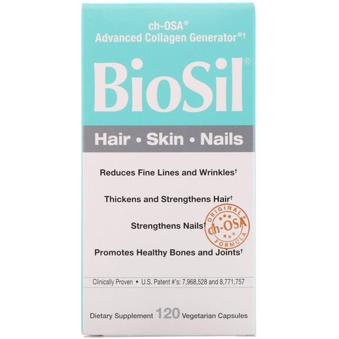 Natural Factors BioSil Hair Skin Nails Liquid Caps - 120 Capsules
