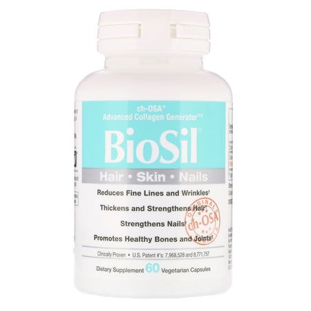 Natural Factors BioSil Hair Skin Nails Liquid Caps - 60 Capsules