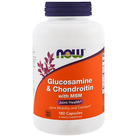 Now Foods - Glucosamine & Chondroitin with MSM, 180 Capsules