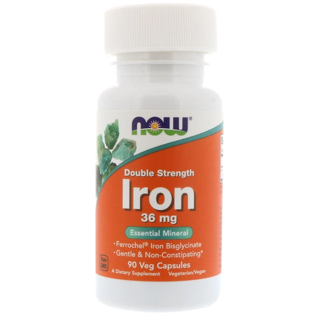 Now Foods - IRON 36MG FERROCHEL(R)  90 VCAPS - 90 Capsules