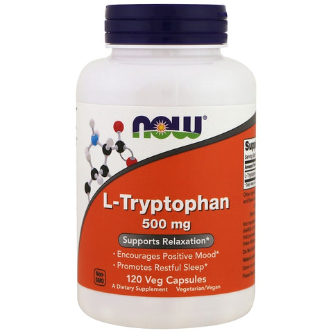 Now Foods - L-TRYPTOPHAN 500 MG - 120 Veg Capsules