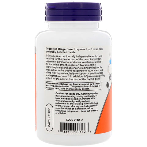 Now Foods - L-TYROSINE 500 mg - 120 Capsules