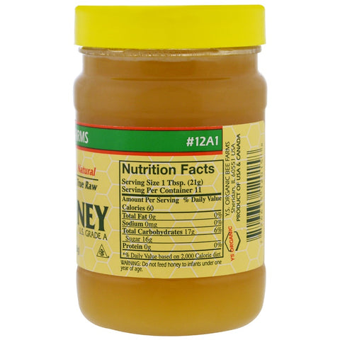 YS Organic Bee - Raw Honey - 8 Oz