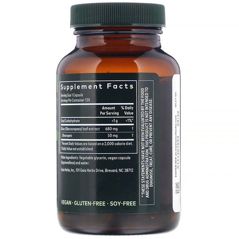 Gaia Herb - OLIVE LEAF LP CAPS 120ct