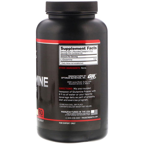 Optimum Nutrition - Glutamine Powder, Unflavored, 10.6 oz (300 g)