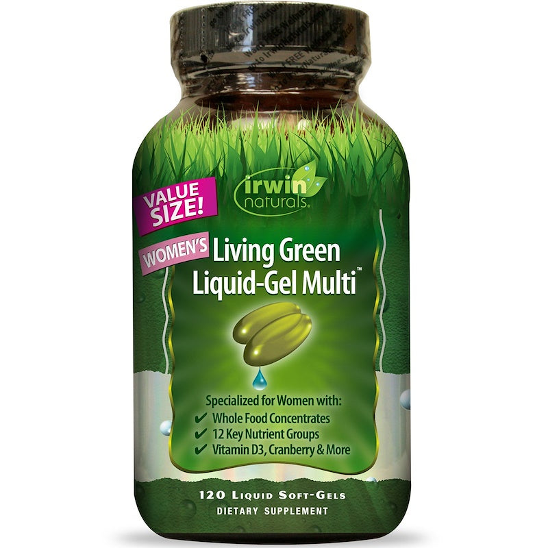 Irwin Naturals - Living Green Liquid-Gel Multi For Women - VALUE SIZE - 120 softgels
