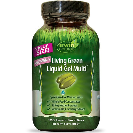 Irwin Naturals - Living Green Liquid-Gel Multi For Women - VALUE SIZE - 120 softgels