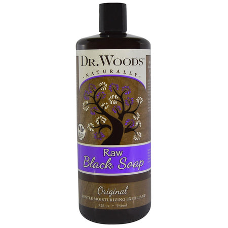 Dr Woods - Raw Black Soap, Original, 32 fl oz (946 ml)