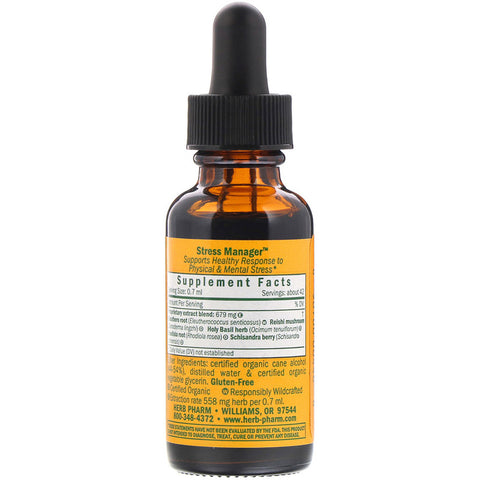 Herb Pharm - Stress Manager - 1 Oz