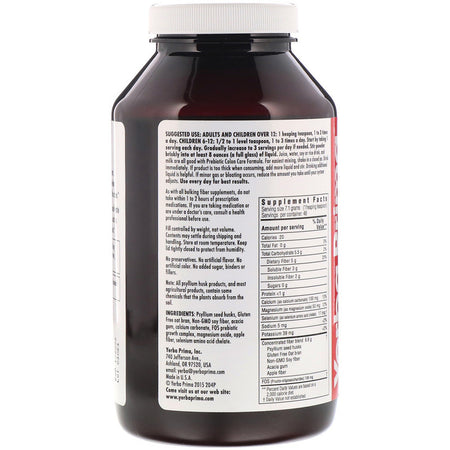 Yerba Prima - Prebiotic Colon Care Formula, 12 oz (340 g)  Powder