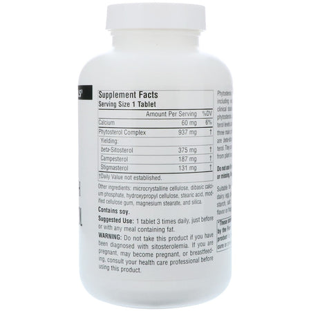Source Naturals - Beta Sitosterol Mega Strength 375 Mg - 120 Tablet