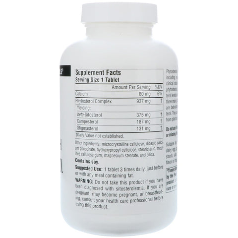 Source Naturals - Beta Sitosterol Mega Strength 375 Mg - 120 Tablet