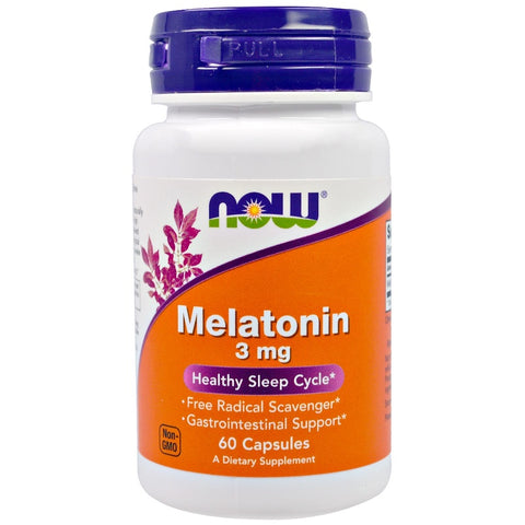 Now Foods - MELATONIN 3 mg - 60 Veg Capsules