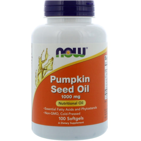 Now Foods - Pumpkin Seed Oil, 1000 mg, 100 Softgels