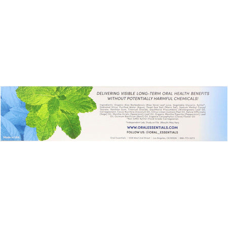 Lumineux Oral Essentials - Medically Developed Toothpaste, Whitening, 3.75 oz (99.2 g)