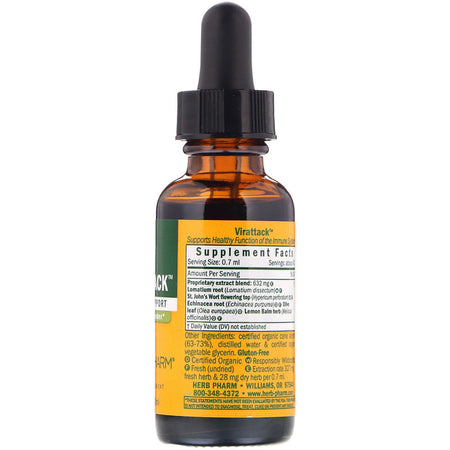 Herb Pharm - Virattack - 1 Oz