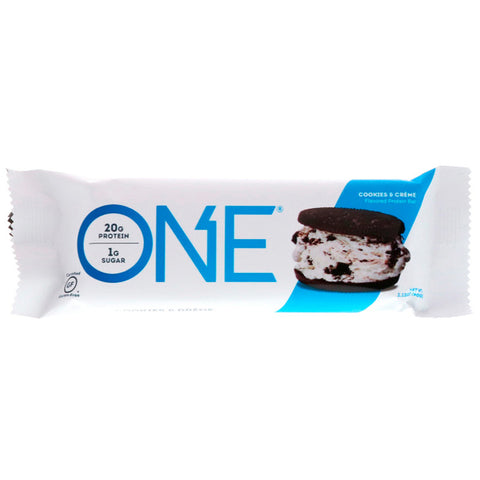 One Brands, One Bar, Cookies & Cream, 12 Bars, 2.12 oz (60 g) Each