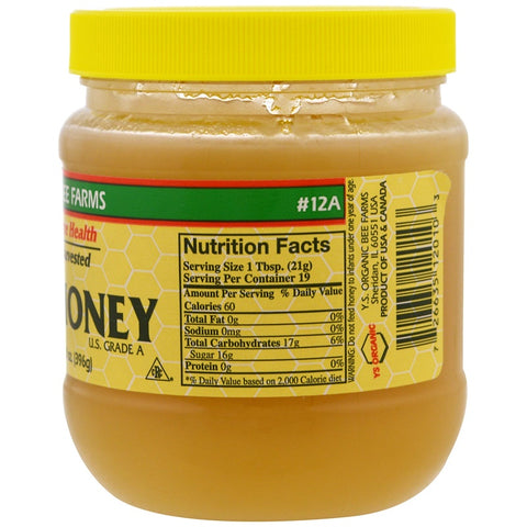 YS Organic Bee - Raw Honey - 14 Oz