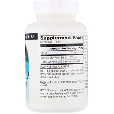 Source Naturals - Boswellia Extract - 100 Tablet