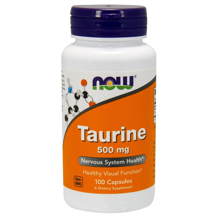 Now Foods - Taurine, 500 mg, 100 Capsules