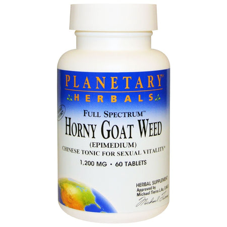 Planetary Herbals - Horny Goat Weed, Full Spectrum™ 1200 Mg - 60 Tablet