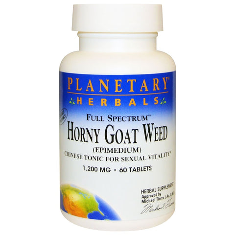 Planetary Herbals - Horny Goat Weed, Full Spectrum™ 1200 Mg - 60 Tablet
