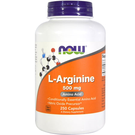 Now Foods - ARGININE 500mg 250 CAPS - 250 Capsules