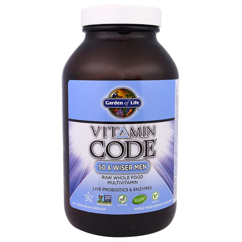 Garden Of Life - Vitamin Code, 50 & Wiser Men, 240 Vegetarian Capsules