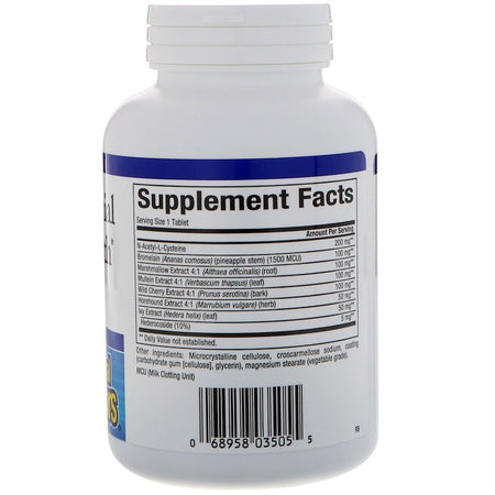 Natural Factors - Lung, Bronchial & Sinus Health,  - 90 Tablets