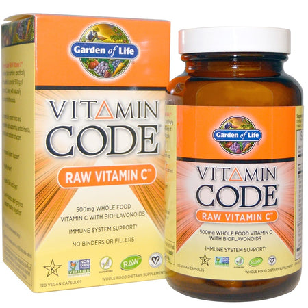 Garden Of Life - Vitamin Code, Raw Vitamin C, 120 Vegan Capsules