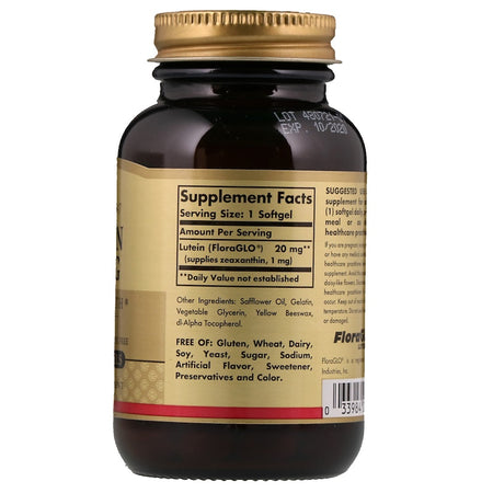 Solgar - Lutein 20 Mg Softgels - 60 Softgels