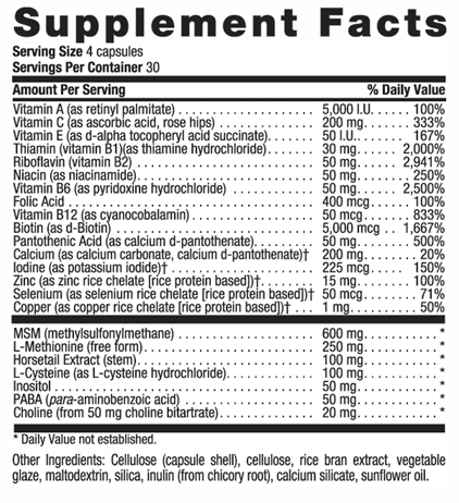Country Life - MAXI HAIR PLUS BIOTIN - 120 Vegicaps