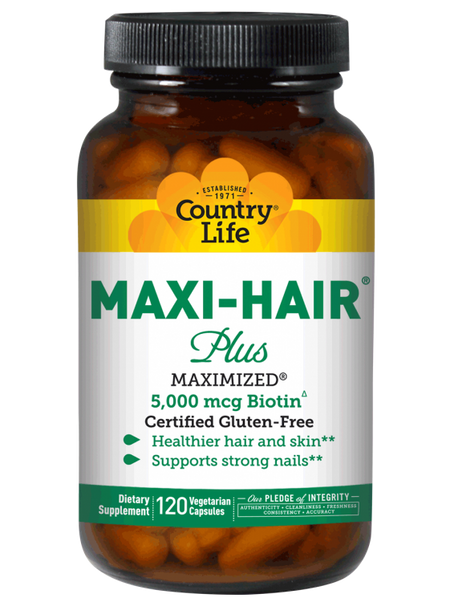 Country Life - MAXI HAIR PLUS BIOTIN - 120 Vegicaps