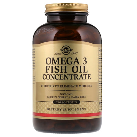 Solgar - Omega-3 Fish Oil Concentrate Softgels - 240 Softgels