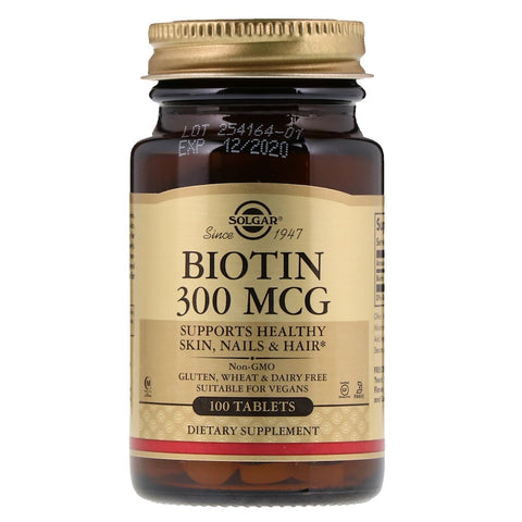 Solgar - Biotin 300 Mcg Tablets  - 100