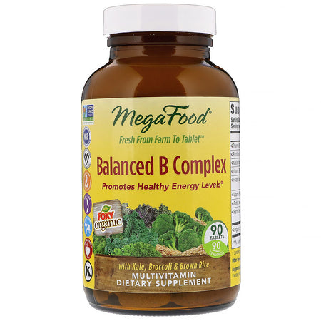 Megafood - Balanced B Complex - 90 Tablets