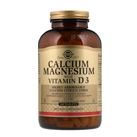Solgar - Calcium Magnesium With Vitamin D3 Tablets  - 300