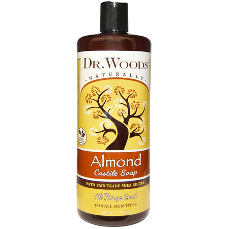 Dr Woods - Castile Soap Liquid Almond With Shea Butter - 32 Ounce