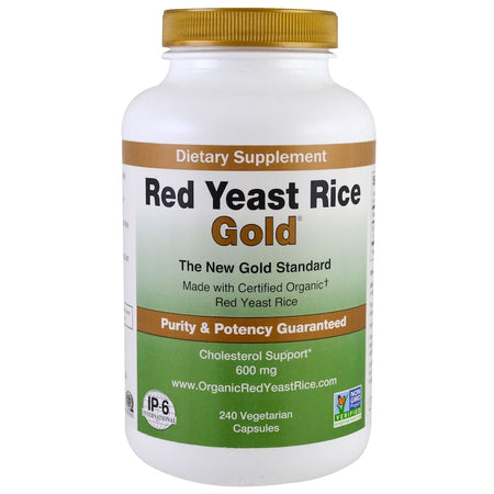 IP-6 International - Red Yeast Rice, Gold, 600 mg, 120 Vegetarian Capsules