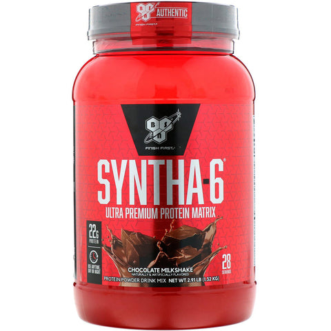 BSN - Syntha-6, Ultra Premium Protein Matrix, Chocolate Milkshake, 2.91 lbs (1.32 kg)