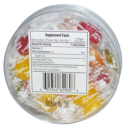Three Lollies - Preggie Pop Drops, Sour Fruits, 21 Pieces