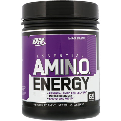 Optimum Nutrition - Essential Amin.O. Energy, Concord Grape, 1.29 lbs (585 g)
