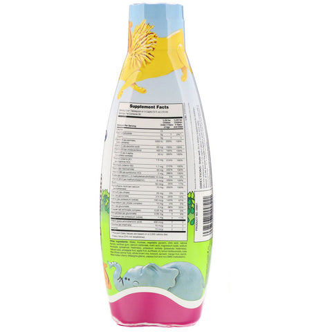 Natures Plus - Source of Life, Animal Parade Liquid, Children's Multi-Vitamin, Natural Tropical Berry Flavor, 30 fl oz (887.10 ml)