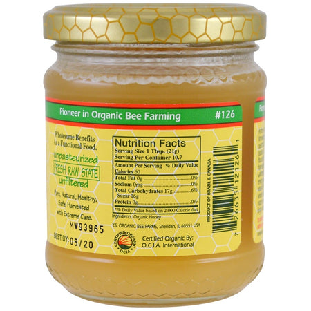 YS Organic Bee - Certified Organic Honey - 8 Oz