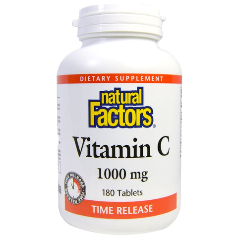 Natural Factors - Vitamin C, Time Release, 1000 Mg,  - 180 Tablets